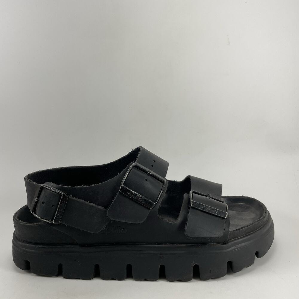 Birkenstock Papillio Milano Chunky Platform Sandals EU 37, Womens 6-6.5 Black
